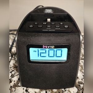 iHome Black Clock Radio